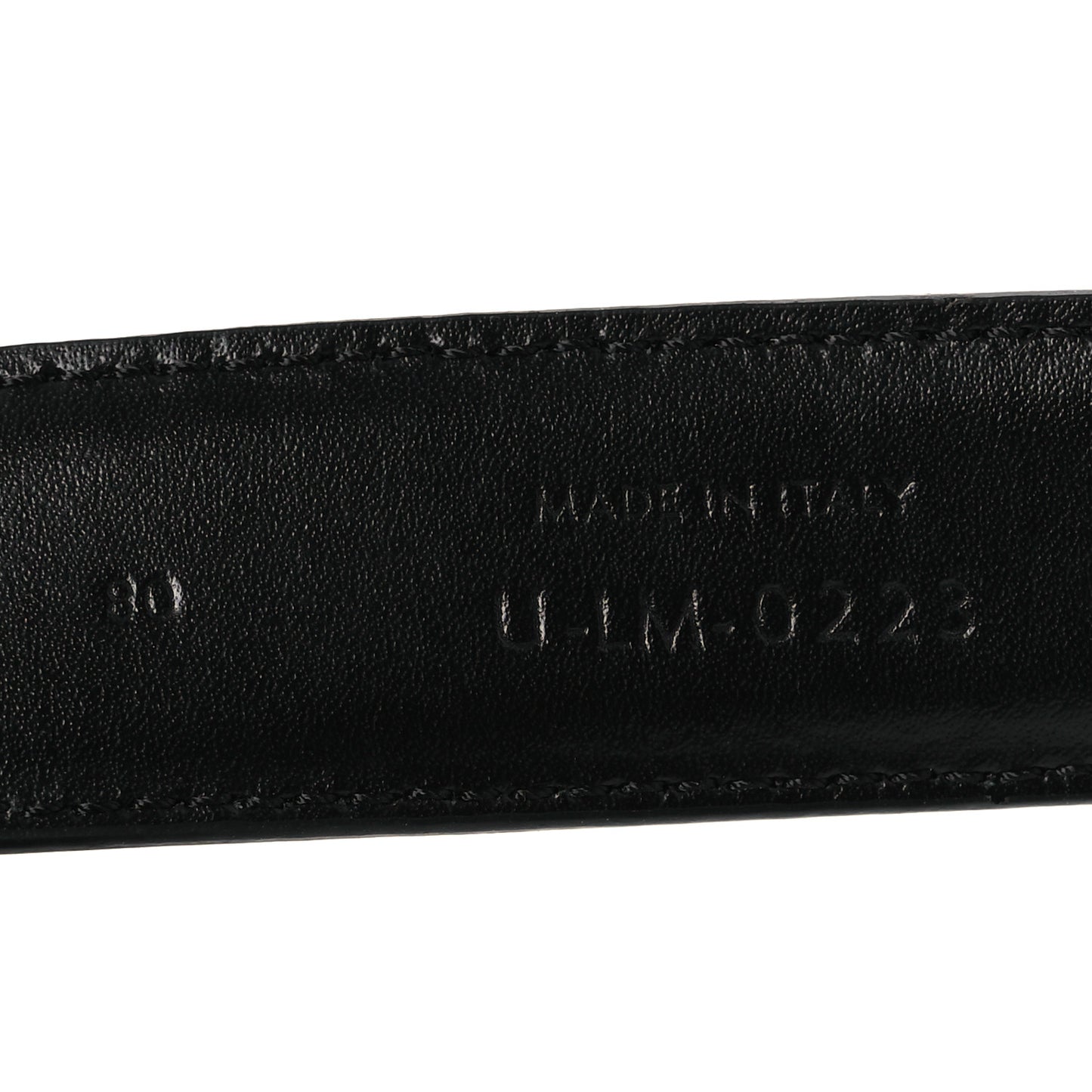 Box Calfskin Medium 25mm Triomphe Belt 80 32 Black