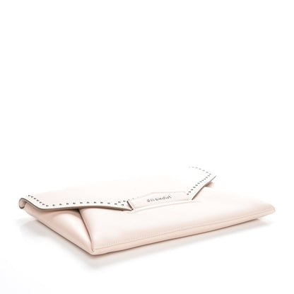 Givenchy Smooth Calfskin Medium Antigona Studded Envelope Clutch Nude Pink 4 of 8