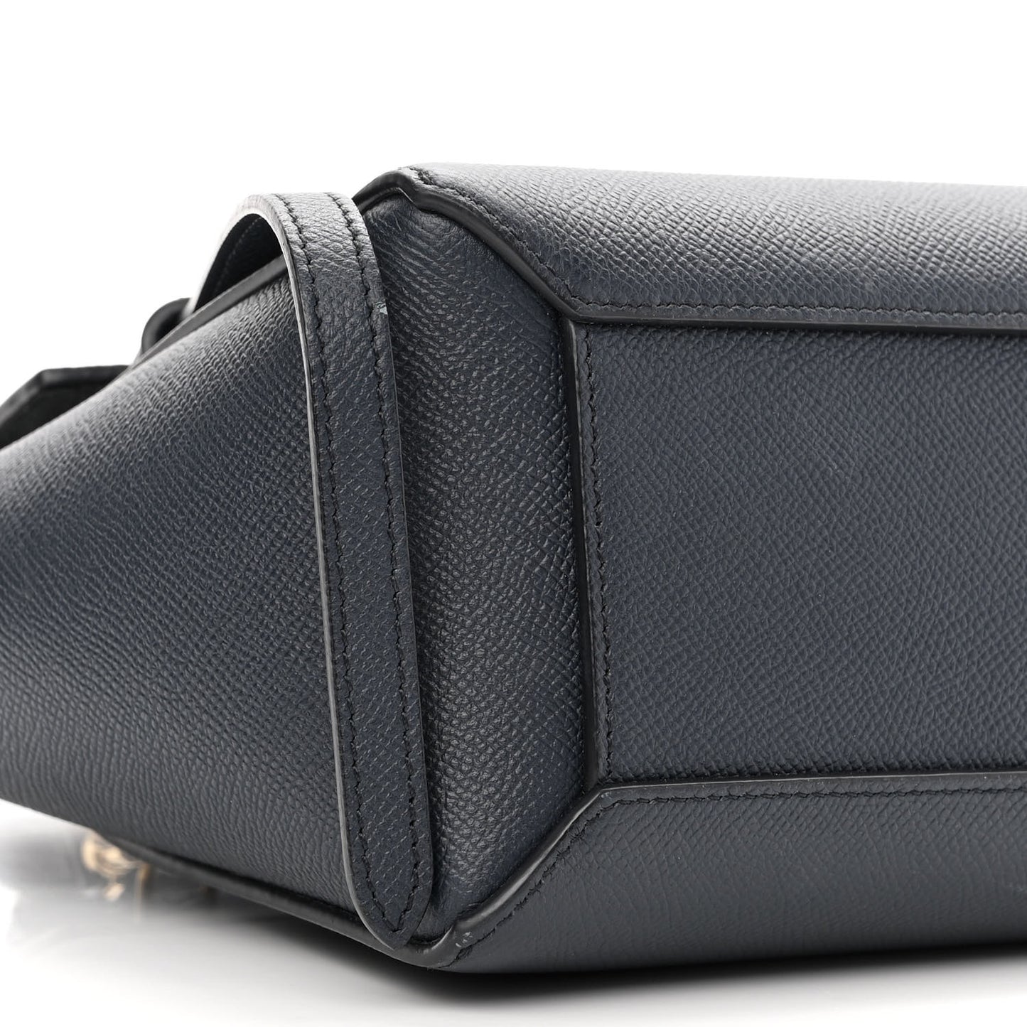 Grained Calfskin Nano Belt Bag Navy