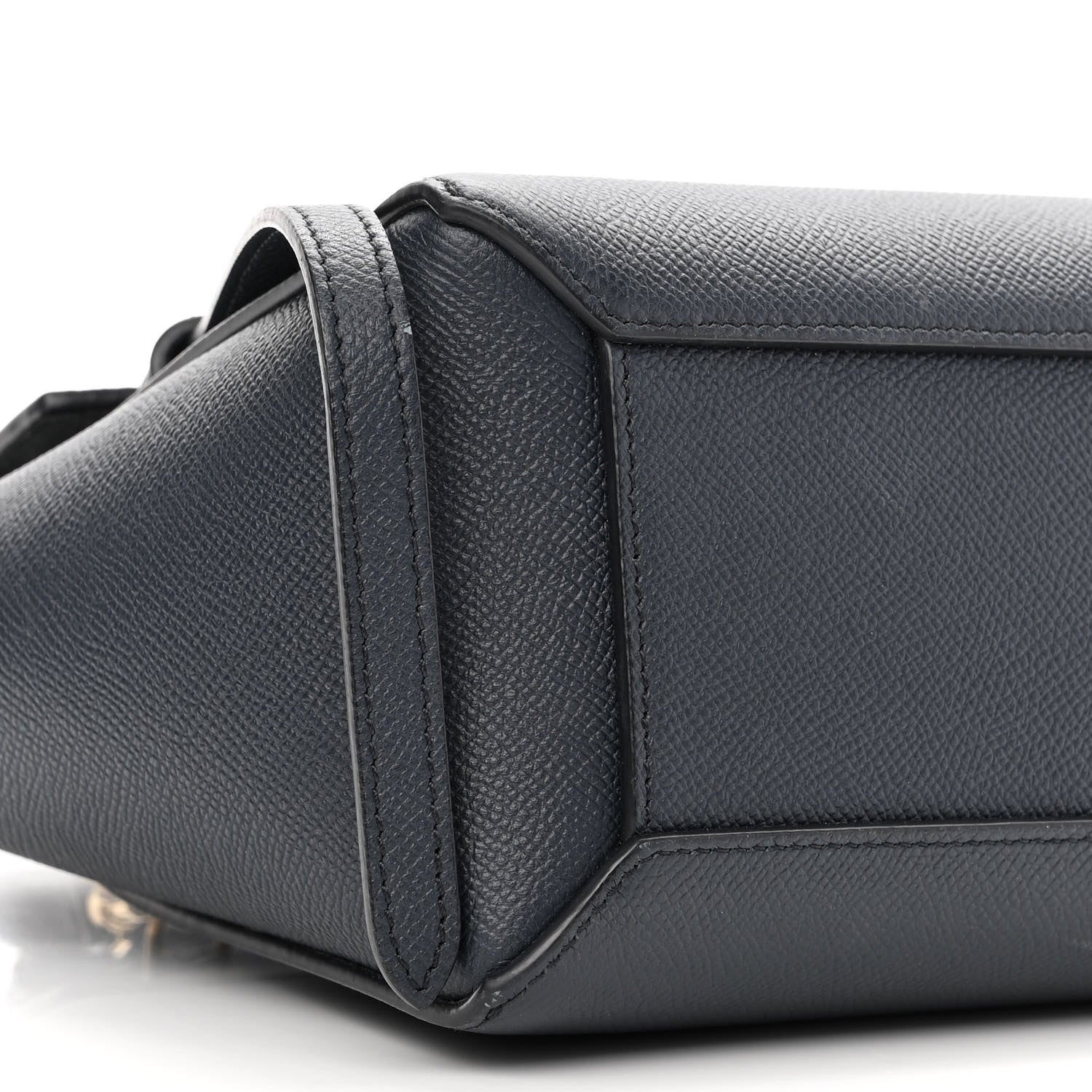 Celine Grained Calfskin Nano Belt Bag Navy 8 of 10