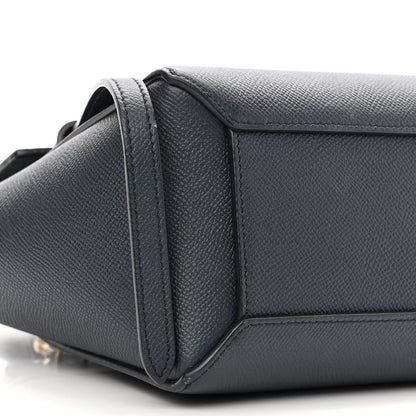 Celine Grained Calfskin Nano Belt Bag Navy 8 of 10