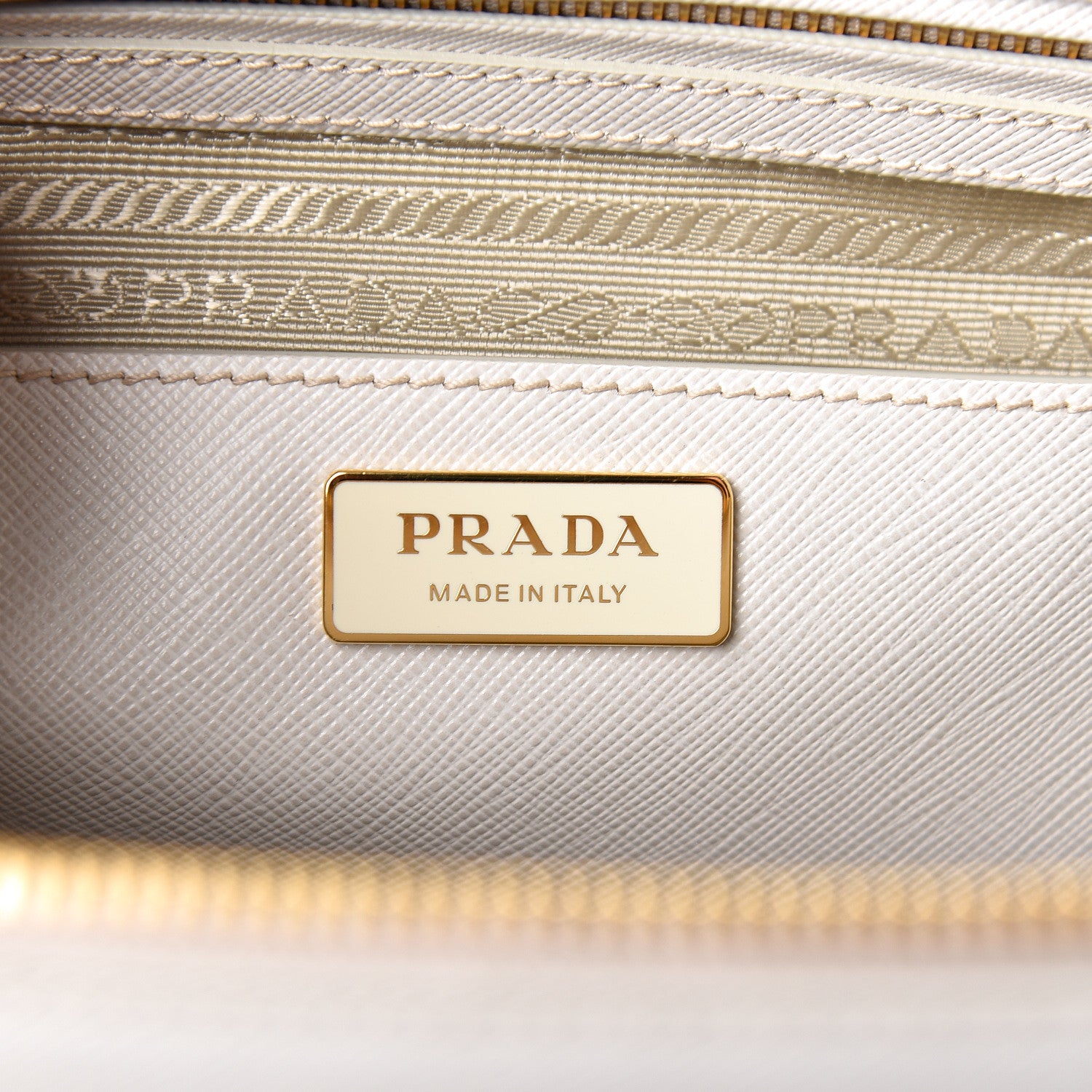 Prada Saffiano Large Galleria Double Zip Tote Talco 6 of 10