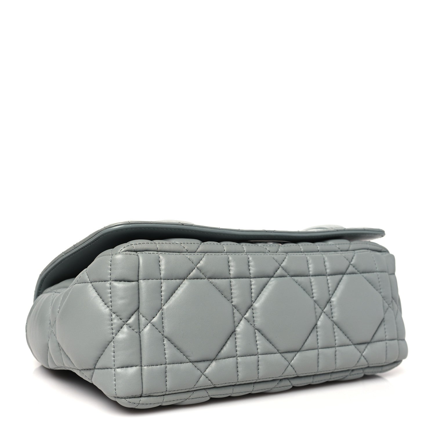 Christian Dior Calfskin Macrocannage Medium Caro Bag Iron Grey 4 of 10