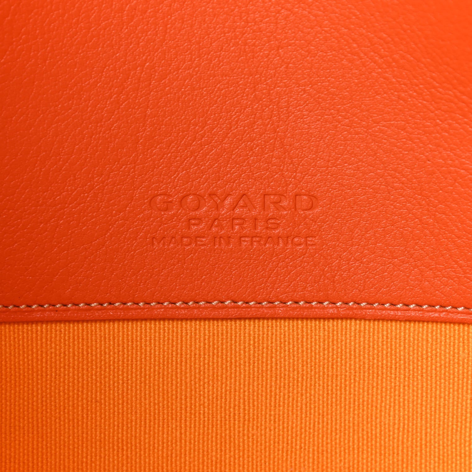Goyard Goyardine Senat Pochette MM Orange 6 of 7