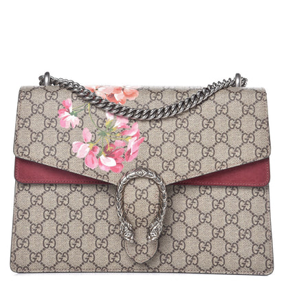 Gucci GG Supreme Monogram Blooms Medium Dionysus Shoulder Bag Beige Multicolor Dry Rose 1 of 8