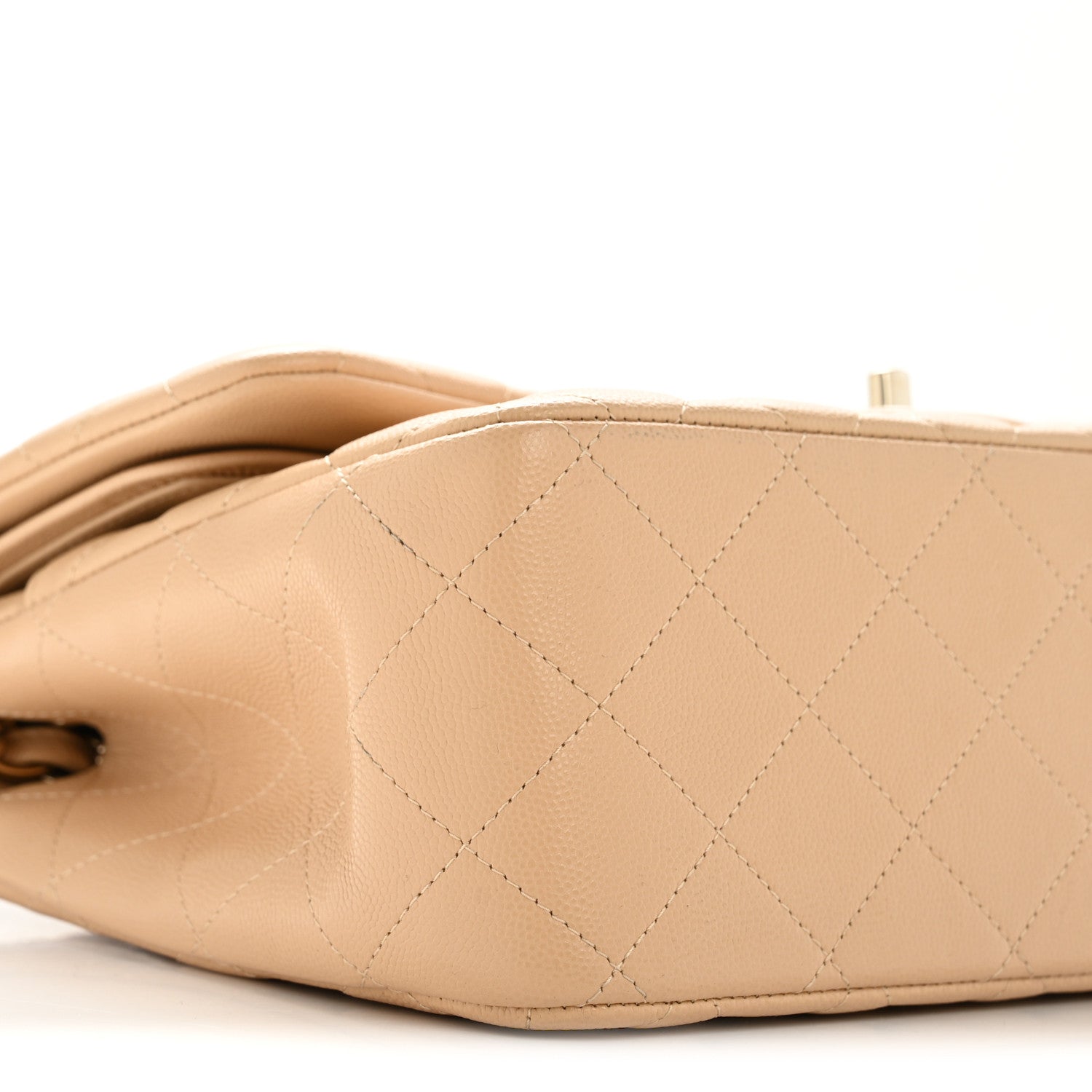 Chanel Caviar Quilted Jumbo Double Flap Beige 9 of 13