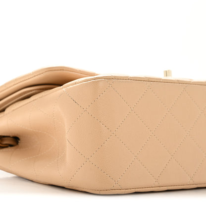 Chanel Caviar Quilted Jumbo Double Flap Beige 9 of 13