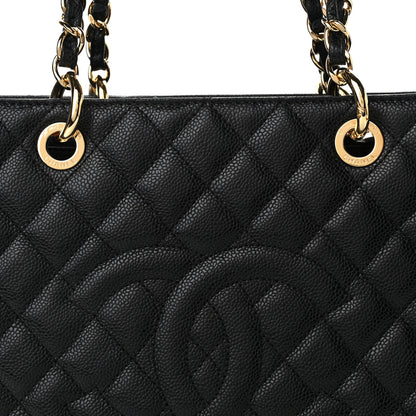 Chanel Caviar Quilted Grand Shopping Tote GST Black 8 of 11