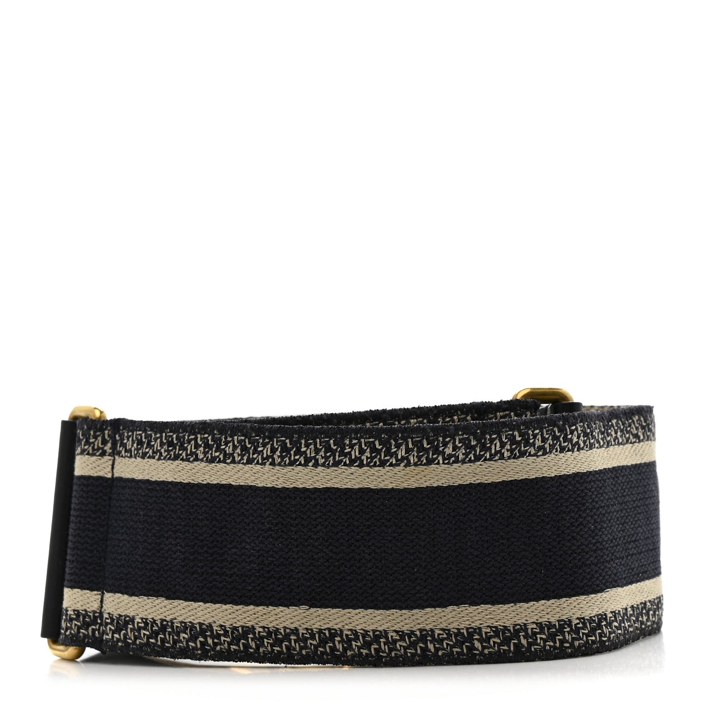 Canvas Embroidered Shoulder Strap Blue