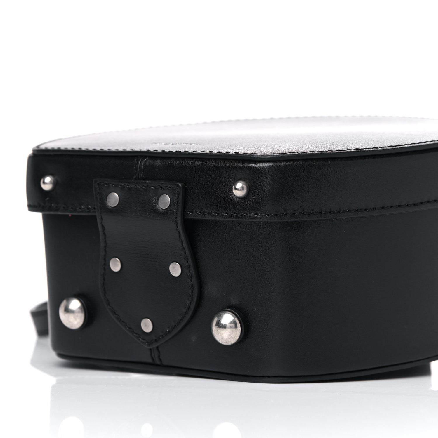 Saint Laurent Calfskin Small Mica Hat Box Black 9 of 11