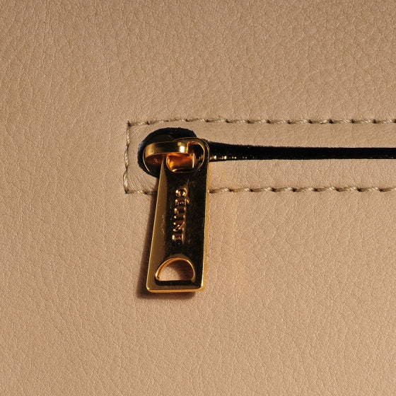 Calfskin and Suede Large Trapeze Dune