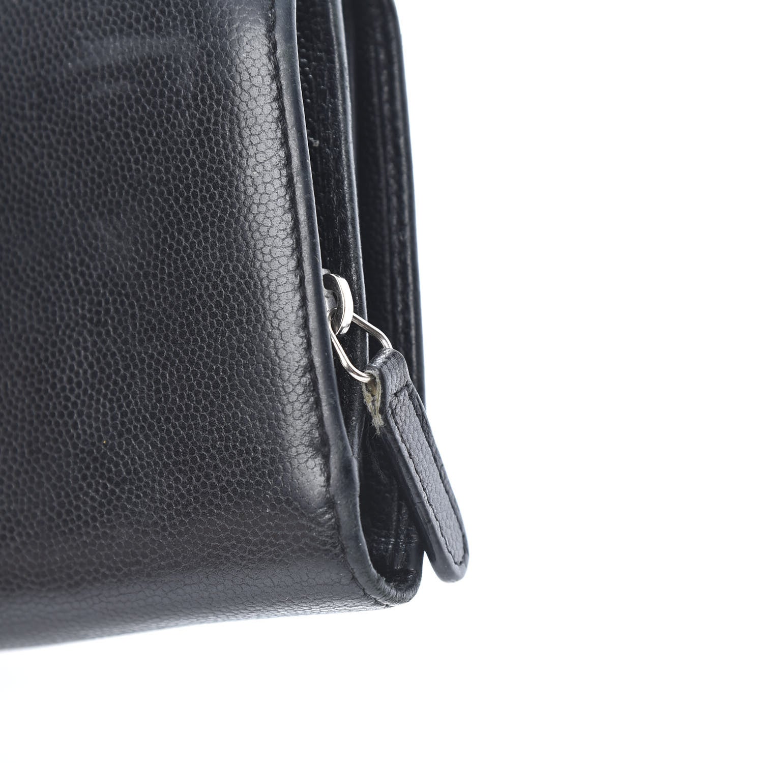 Chanel Caviar Sevruga French Compact Wallet Black 15 of 15