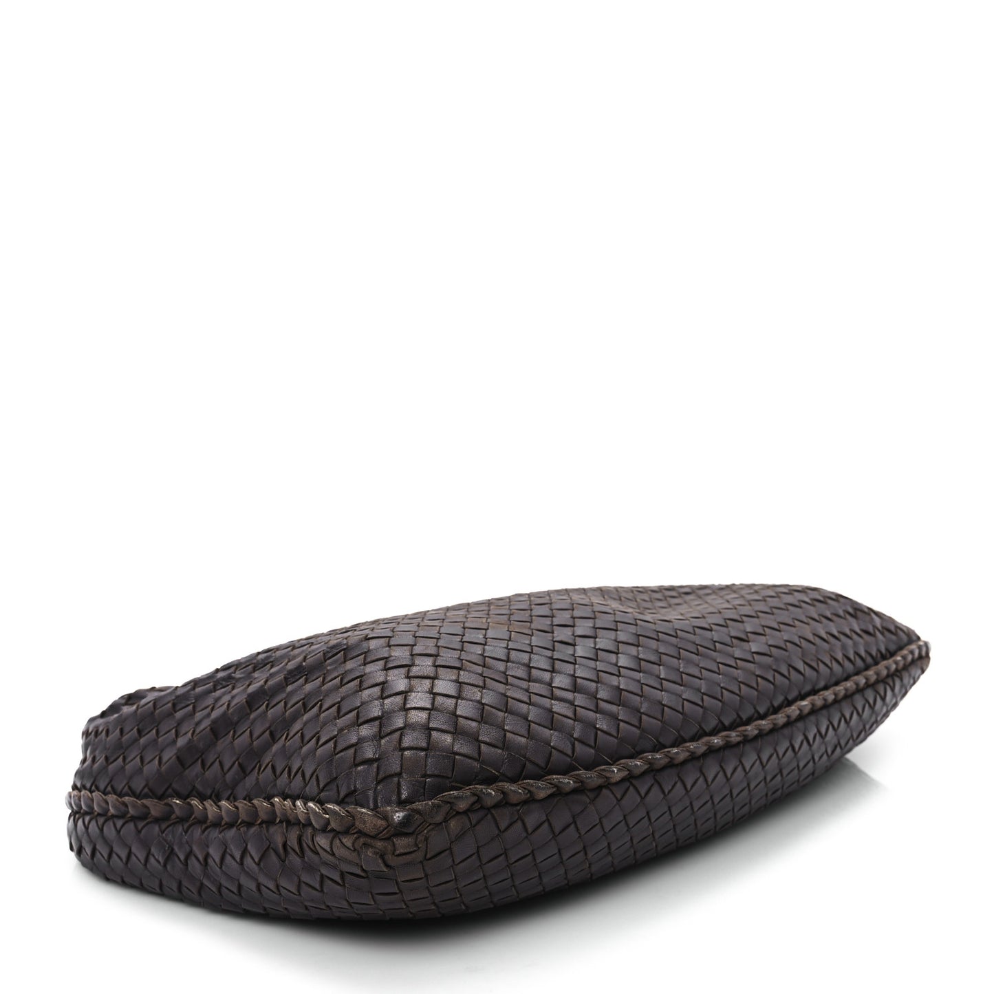 Nappa Intrecciato Large Veneta Hobo Ebano