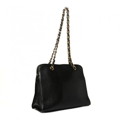 Chanel Caviar Flap Shoulder Bag Black 2 of 8