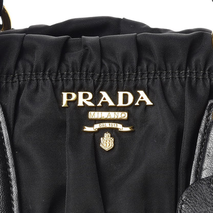 Prada Tessuto Nylon Gaufre Shopping Satchel Black 8 of 16