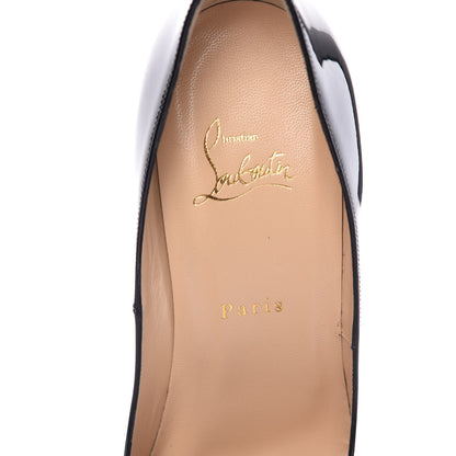 Christian Louboutin Patent Lady Peep 150 Pumps 40.5 Black 7 of 13