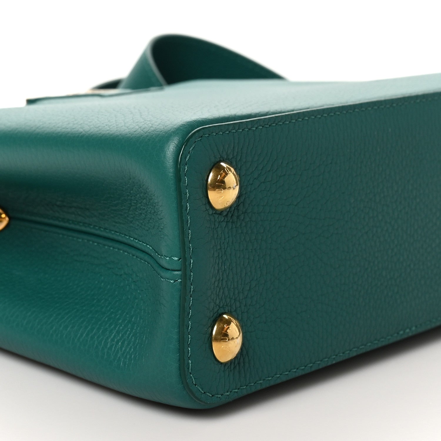 Louis Vuitton Taurillon Capucines BB Emerald 8 of 9