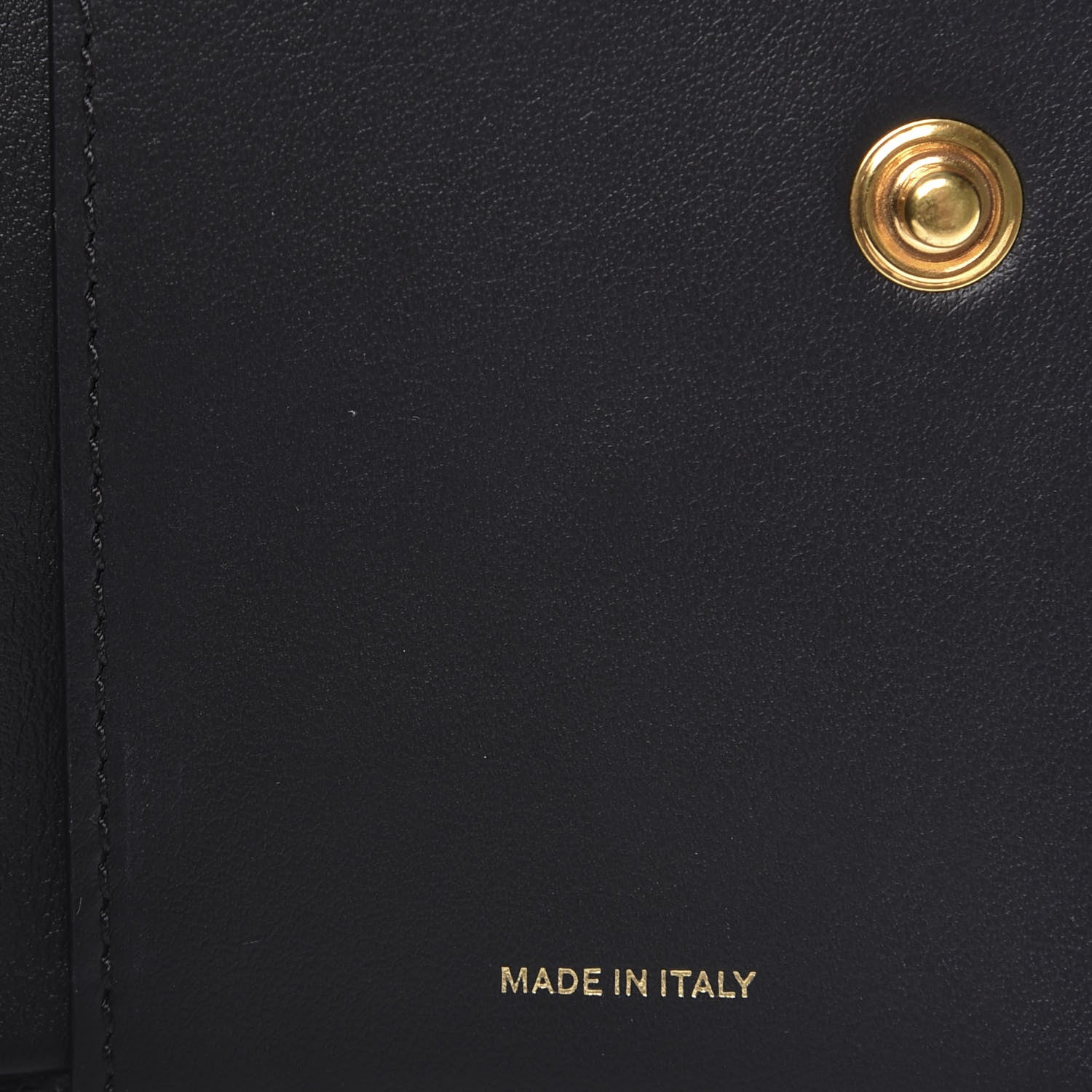 Burberry Calfskin Embossed Monogram Tri-Fold Compact Wallet Black 11 of 11