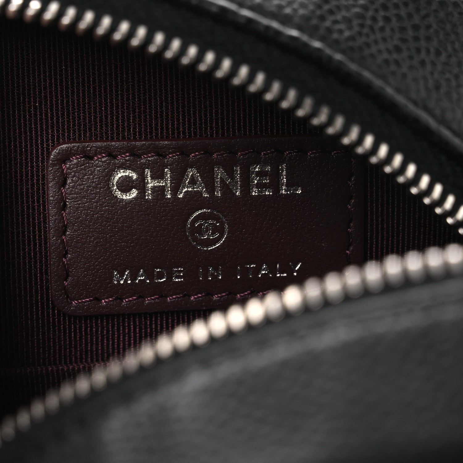 Chanel Caviar Quilted Round Clutch With Chain Black 6 of 11