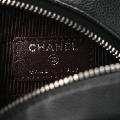 Chanel Caviar Quilted Round Clutch With Chain Black 6 of 11