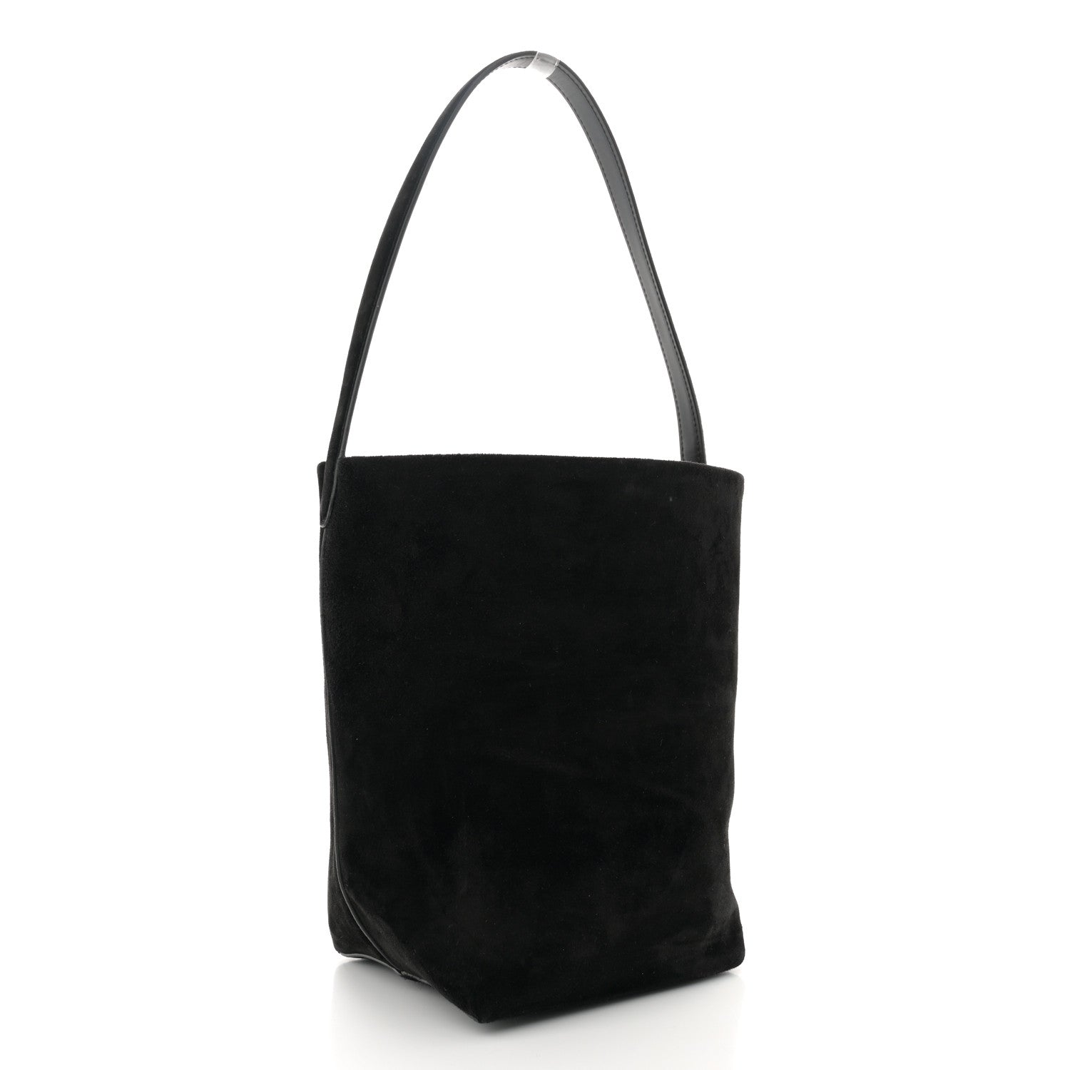 The Row Suede Calfskin Medium N/S Park Tote Black 3 of 12