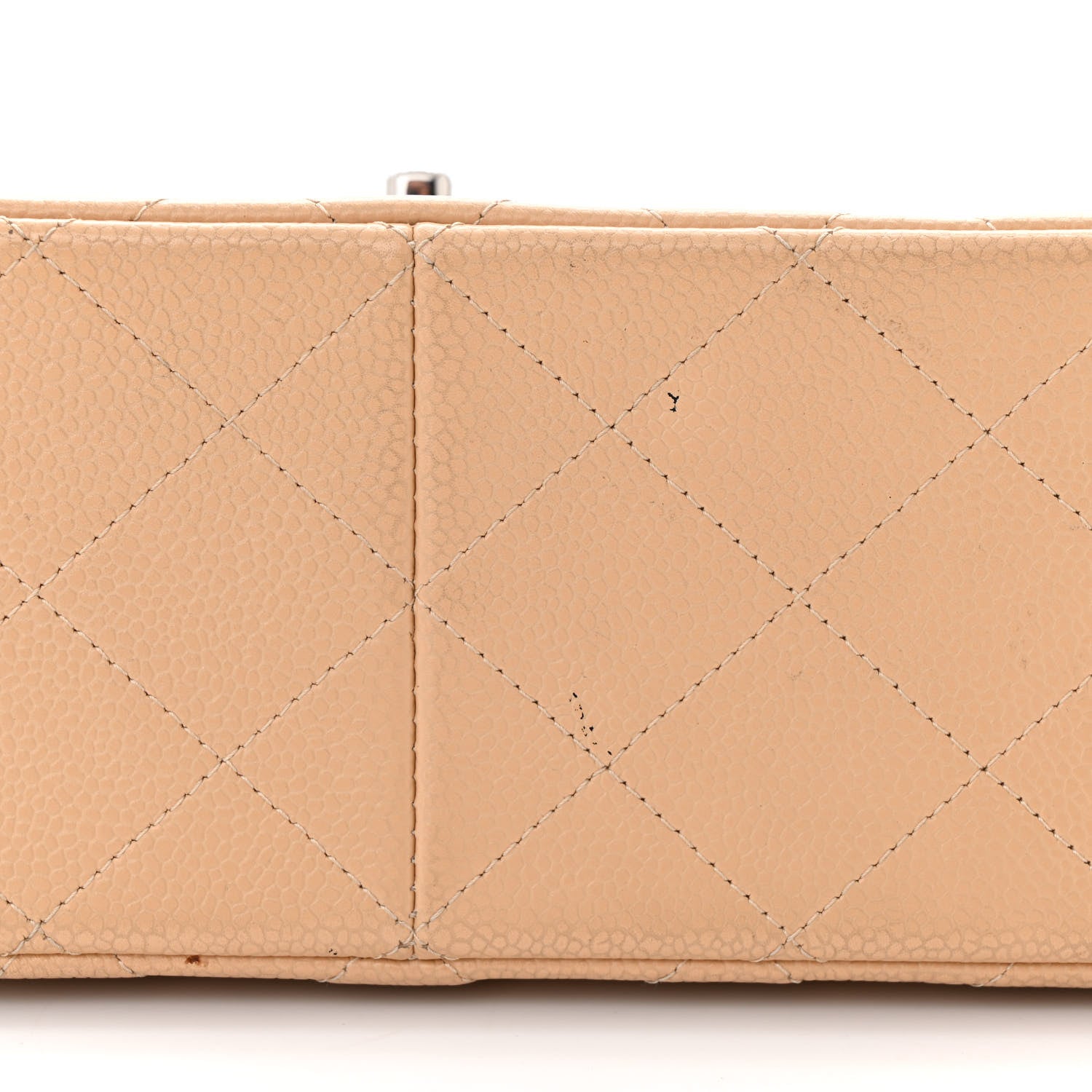 Chanel Caviar Quilted Jumbo Double Flap Beige 11 of 17