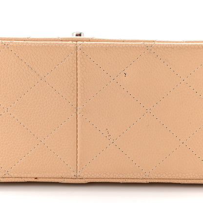 Chanel Caviar Quilted Jumbo Double Flap Beige 11 of 17