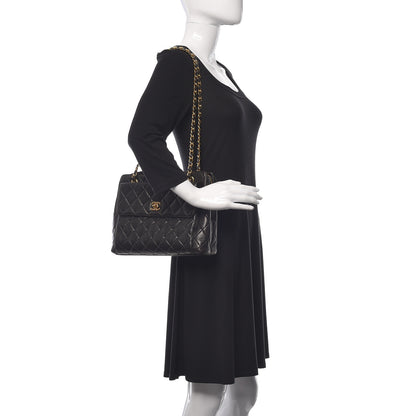Chanel Lambskin Quilted Shoulder Bag Black 2 of 16