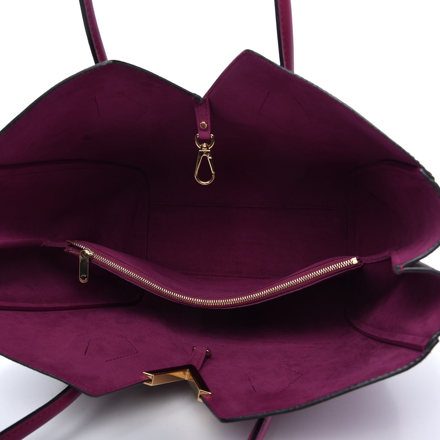 Calfskin Monogram Kimono Tote Grape