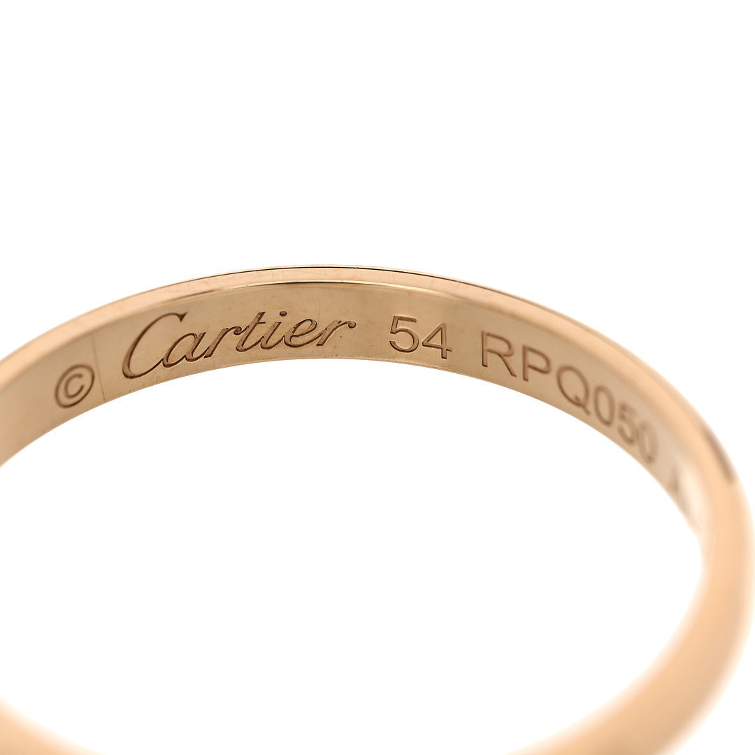 Cartier 18K Yellow Gold 2.5mm 1895 Wedding Band Ring 54 6.75 4 of 6