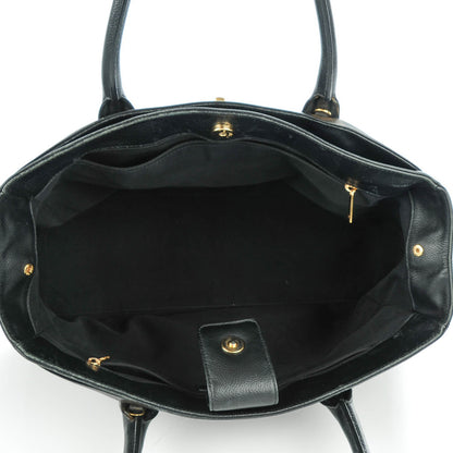 Chanel Calfskin Cerf Executive Shopper Tote Black 6 of 9
