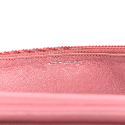 Chanel Lambskin Quilted Wallet On Chain WOC Pink 7 of 15