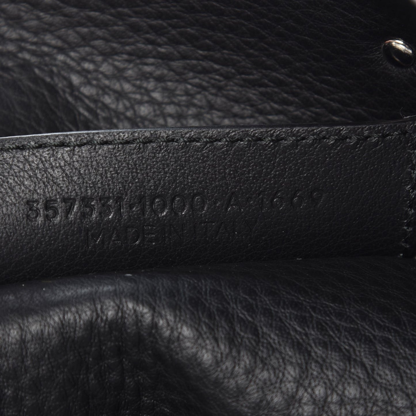 Supple Calfskin Papier A4 Zip Around Tote Black
