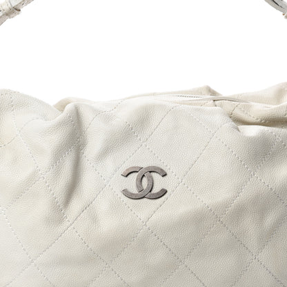 Chanel Caviar Large Outdoor Ligne Hobo White 12 of 12