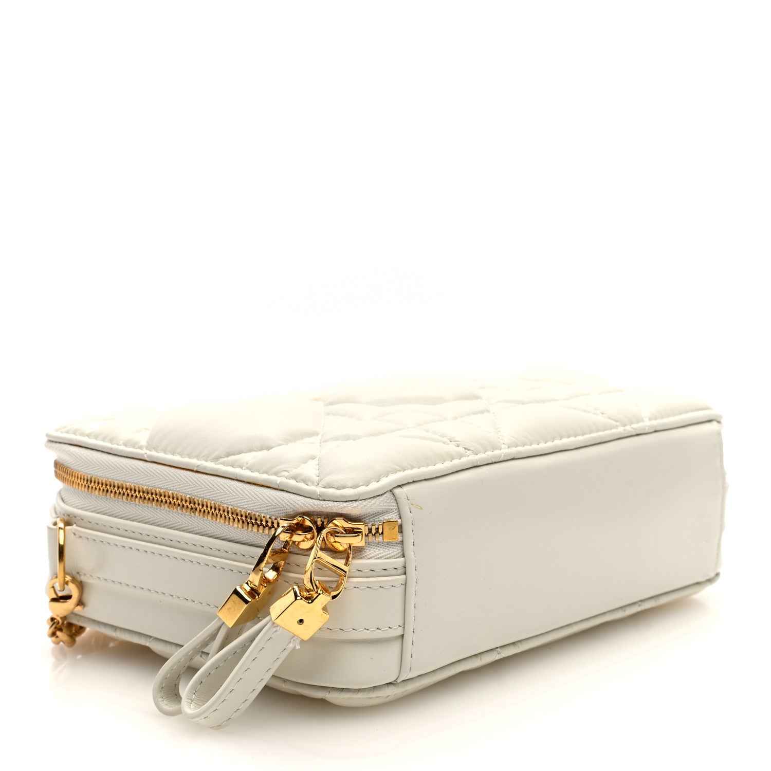 Christian Dior Calfskin Macrocannage Caro Box Bag Latte 4 of 9