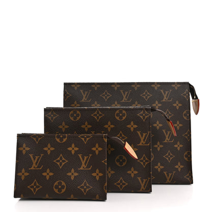 Louis Vuitton Monogram Trio Toilet Pouch Set 2 of 19