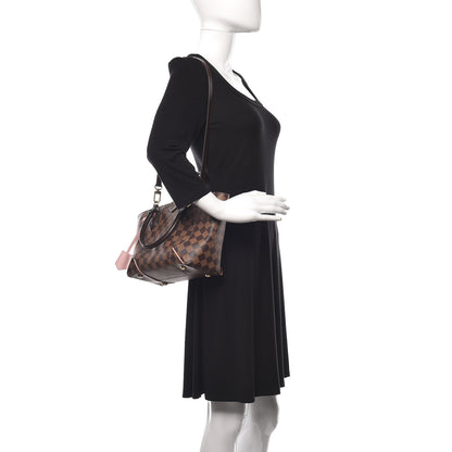 Louis Vuitton Damier Ebene Caissa Tote PM Rose Ballerine 2 of 11