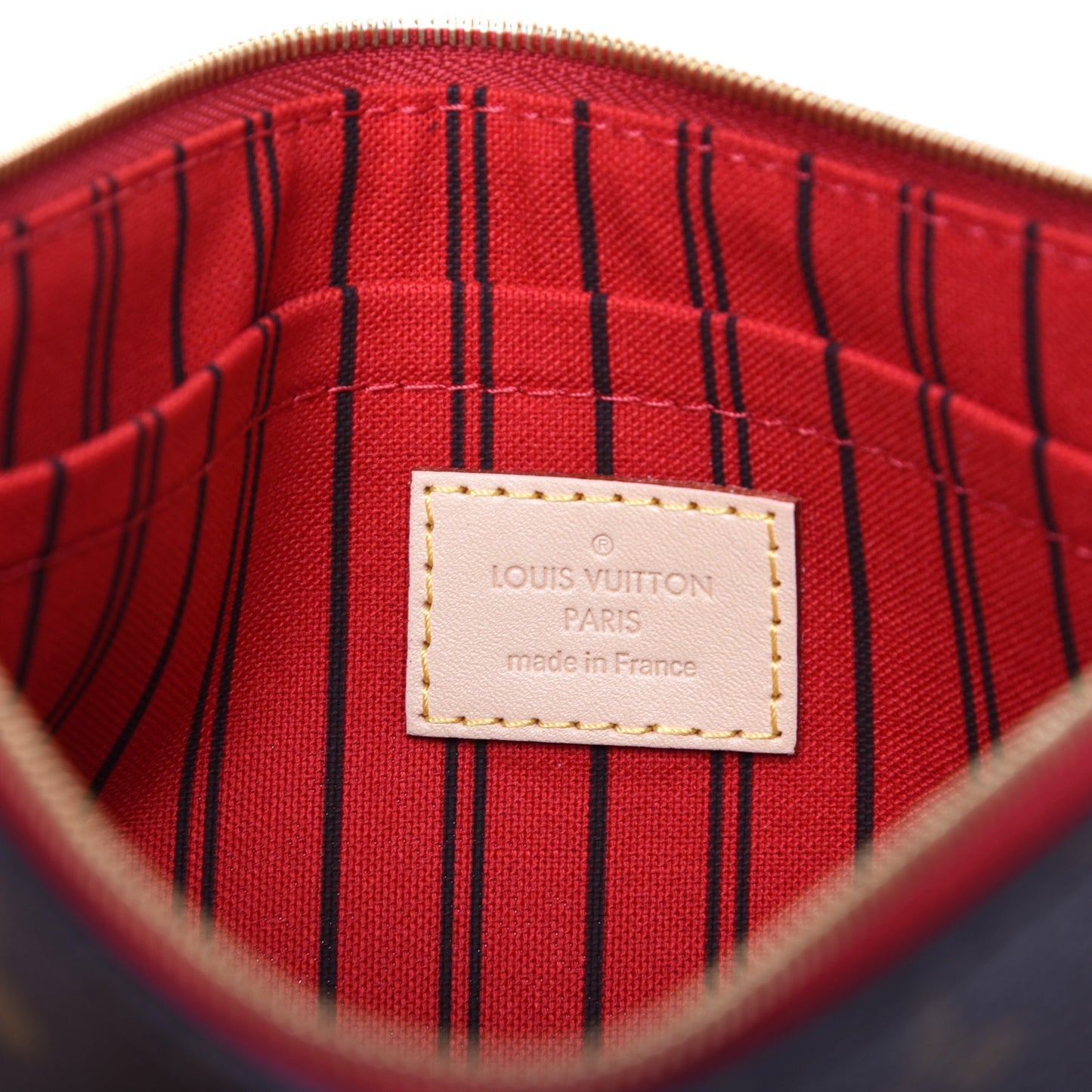 Monogram Neverfull MM GM Pochette Cherry