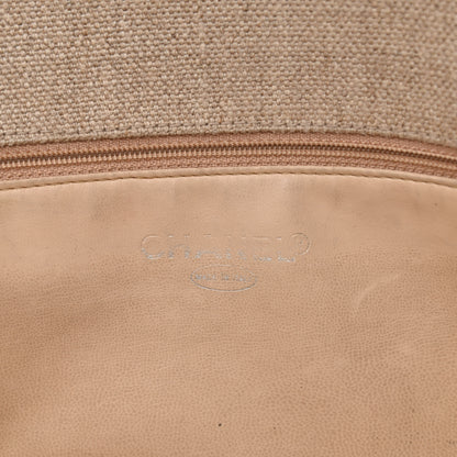 Chanel Linen CC Tote Beige 6 of 18