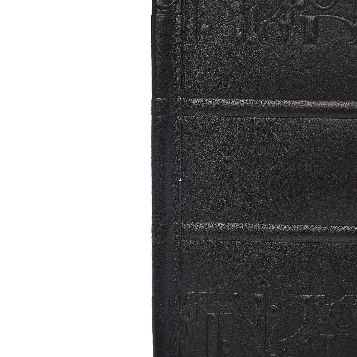 Oblique Calfskin Embossed Book Tote Black