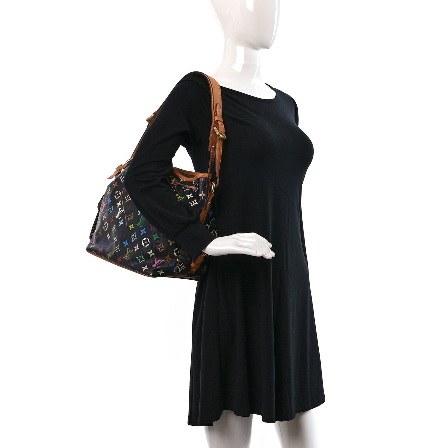 Monogram Multicolor Petit Noe Black