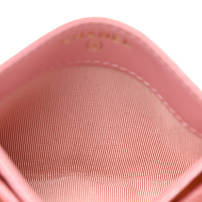 Chanel Iridescent Caviar Quilted Card Holder Rose Pink 5 of 9