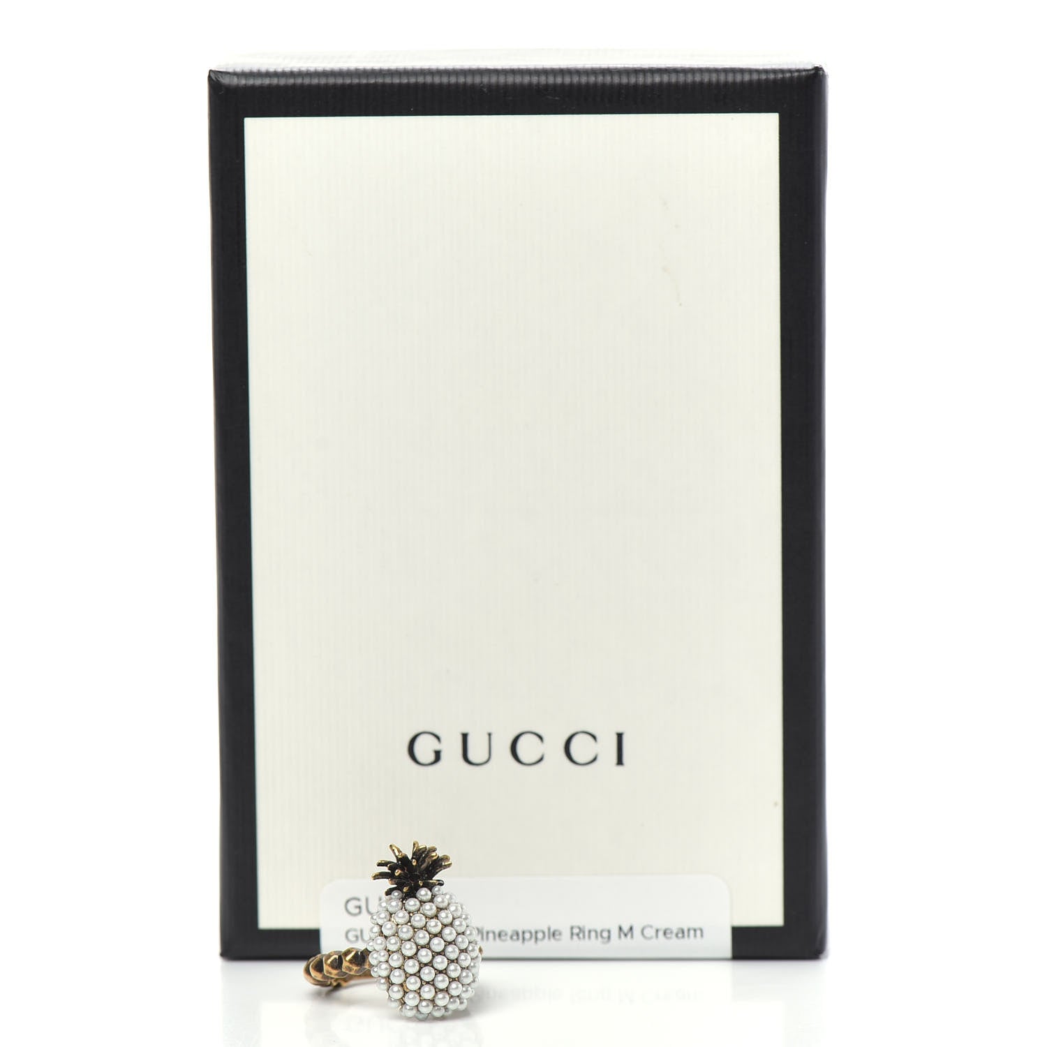 Gucci Pearl Pineapple Ring M Cream 6 of 6