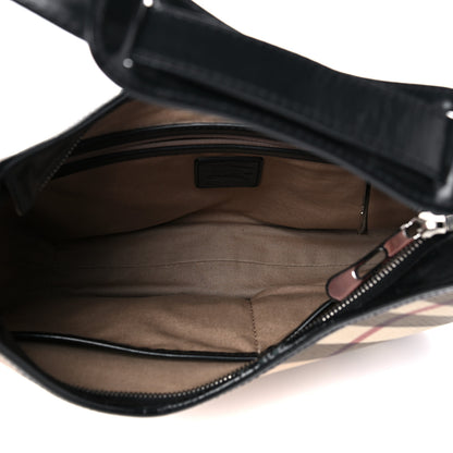 Burberry Nova Check Small Barton Hobo Black 4 of 11