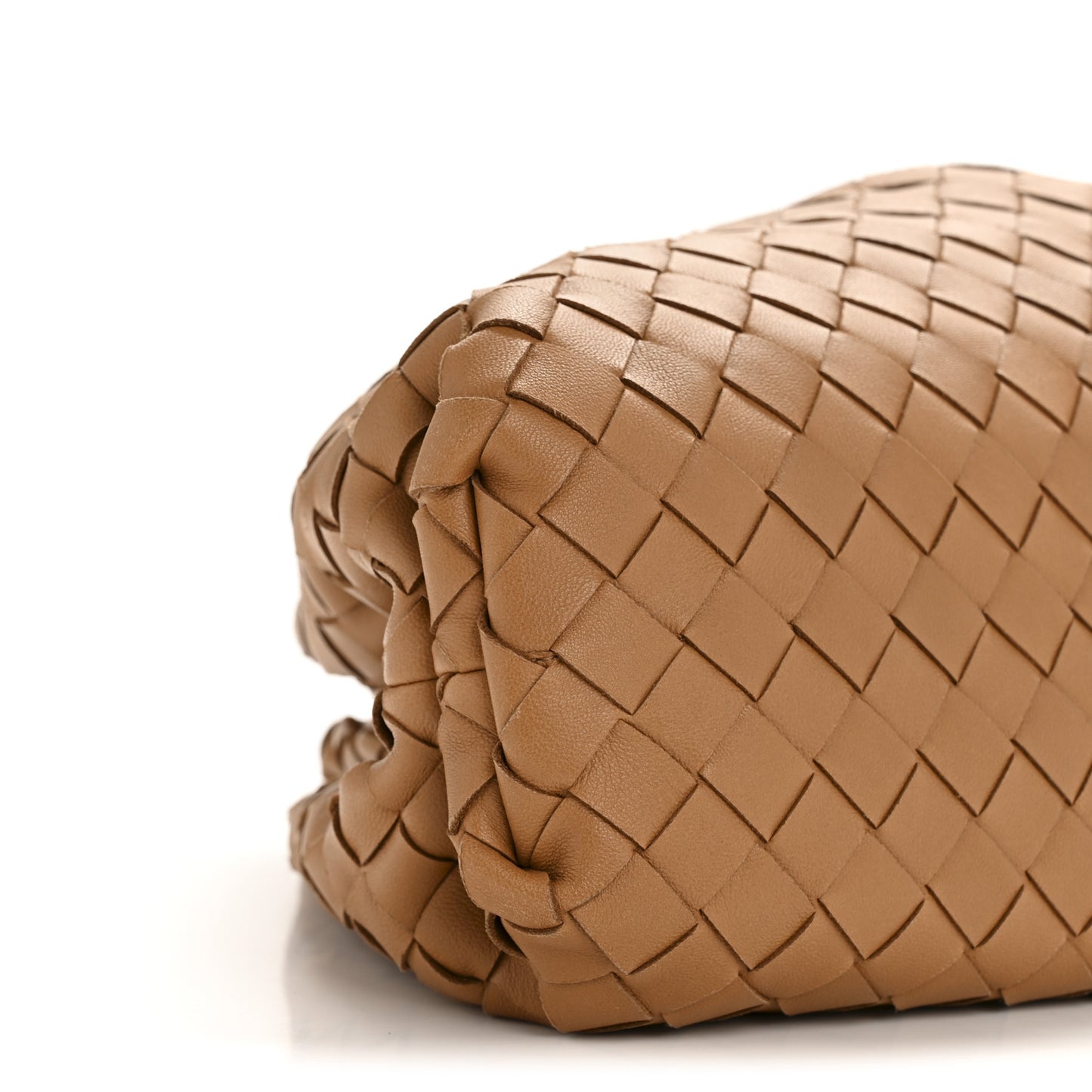 Nappa Maxi Intrecciato The Pouch Oversized Clutch Caramel