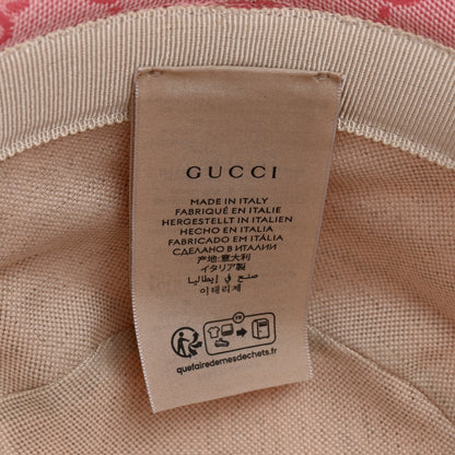Gucci Monogram Textured Dollar Calfskin GG Jago Bucket Hat S Soft Cotton Candy Dark Cotton Candy 8 of 9