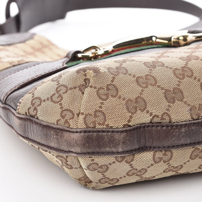 Gucci Monogram Hasler Hobo Dark Brown 22 of 24