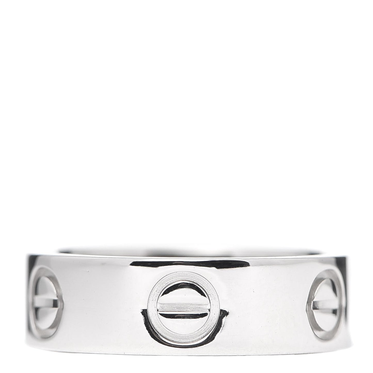 Platinum 5.5mm LOVE Ring 49 4.75