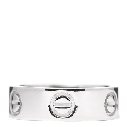 Cartier Platinum 5.5mm LOVE Ring 49 4.75 3 of 4