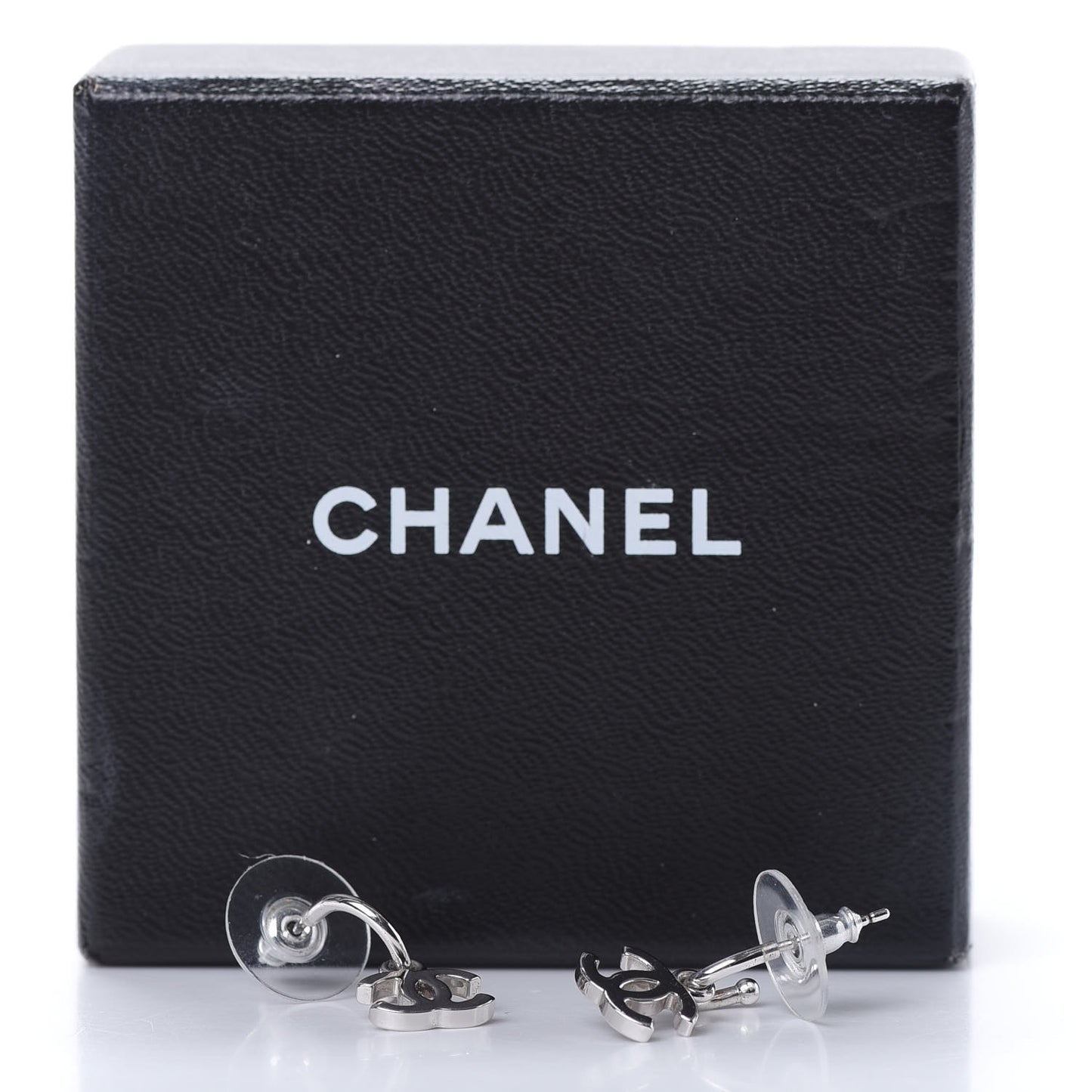 Ruthenium CC Drop Earrings Silver